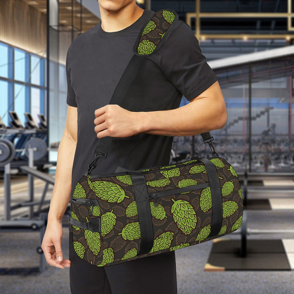 Cute Hop Cone Pattern Print Gym Bag