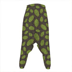 Cute Hop Cone Pattern Print Hammer Pants