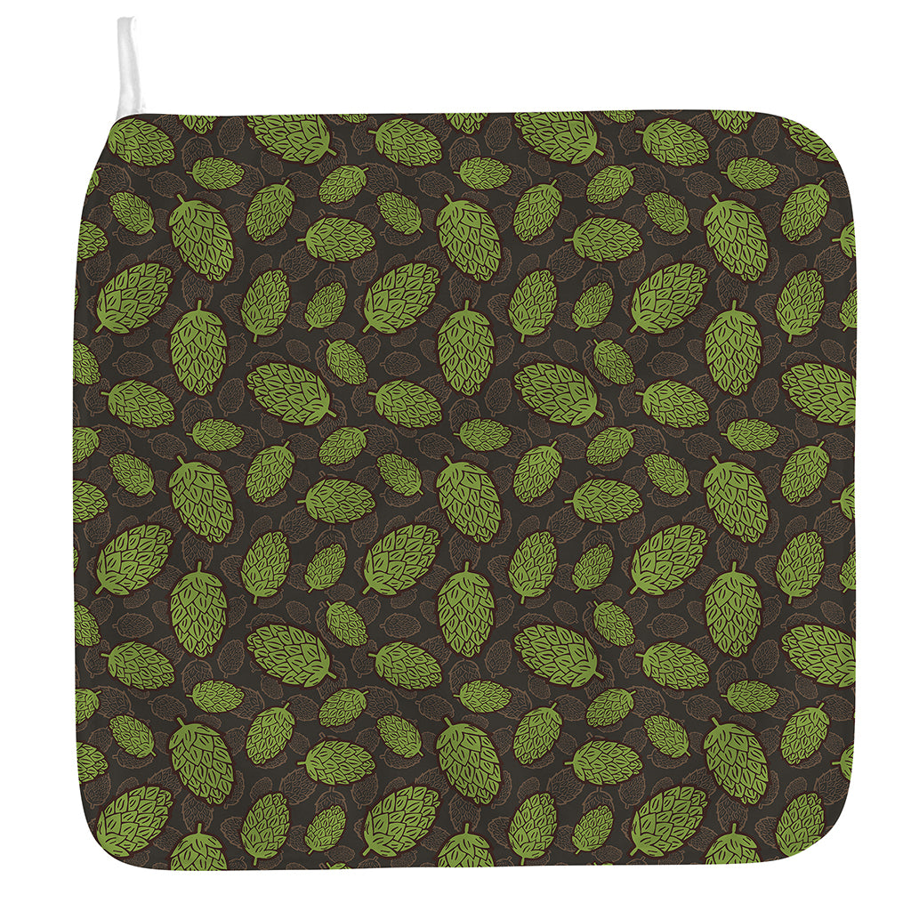 Cute Hop Cone Pattern Print Hand Towel