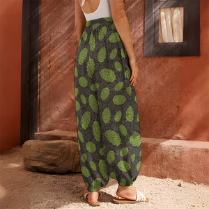 Cute Hop Cone Pattern Print Harem Pants