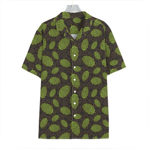 Cute Hop Cone Pattern Print Hawaiian Shirt