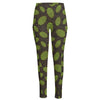 Cute Hop Cone Pattern Print High-Waisted Pocket Leggings