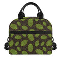 Cute Hop Cone Pattern Print Insulated Lunch Bag