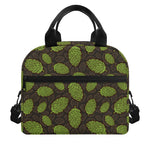 Cute Hop Cone Pattern Print Insulated Lunch Bag