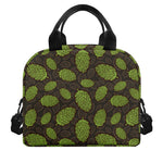 Cute Hop Cone Pattern Print Insulated Lunch Bag