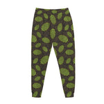 Cute Hop Cone Pattern Print Jogger Pants