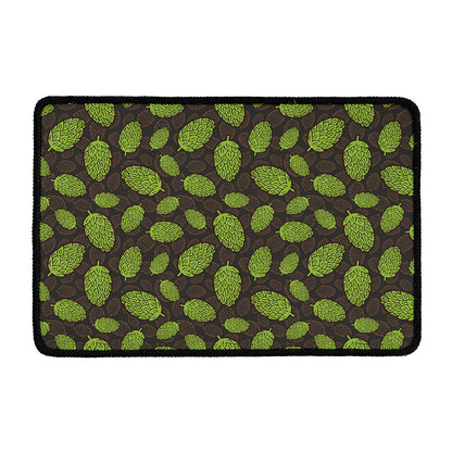 Cute Hop Cone Pattern Print Kitchen Mat