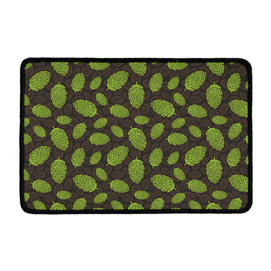 Cute Hop Cone Pattern Print Kitchen Mat