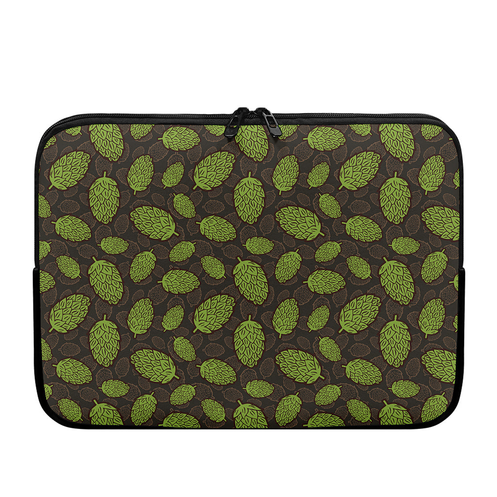 Cute Hop Cone Pattern Print Laptop Sleeve