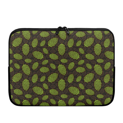 Cute Hop Cone Pattern Print Laptop Sleeve