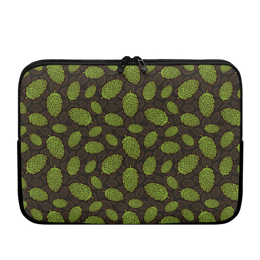 Cute Hop Cone Pattern Print Laptop Sleeve