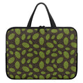 Cute Hop Cone Pattern Print Laptop Sleeve With Handle