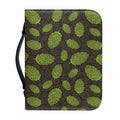 Cute Hop Cone Pattern Print Leather Bible Cover