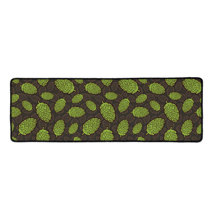 Cute Hop Cone Pattern Print Long Kitchen Mat
