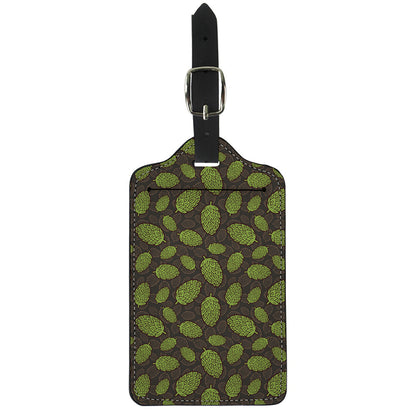 Cute Hop Cone Pattern Print Luggage Tag