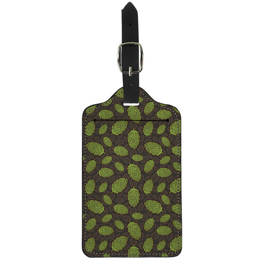 Cute Hop Cone Pattern Print Luggage Tag