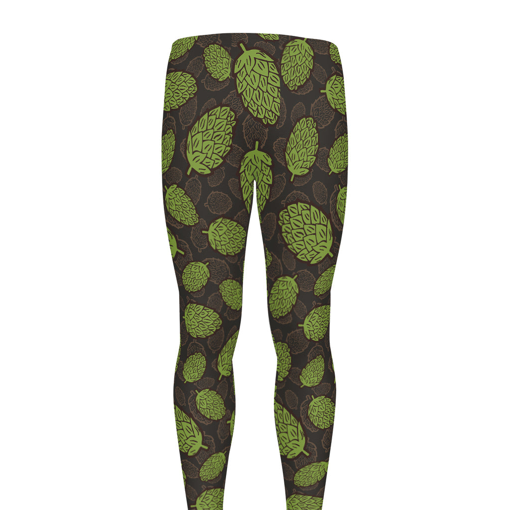 Cute Hop Cone Pattern Print Men's leggings