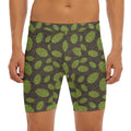 Cute Hop Cone Pattern Print Men's Long Boxer Briefs