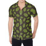 Cute Hop Cone Pattern Print Men's Shirt