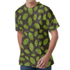 Cute Hop Cone Pattern Print Men's Velvet T-Shirt