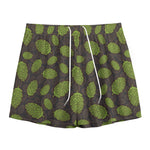 Cute Hop Cone Pattern Print Mesh Shorts