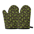Cute Hop Cone Pattern Print Oven Mitts