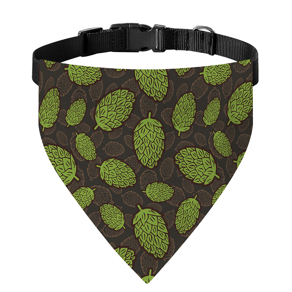 Cute Hop Cone Pattern Print Over The Collar Dog Bandana