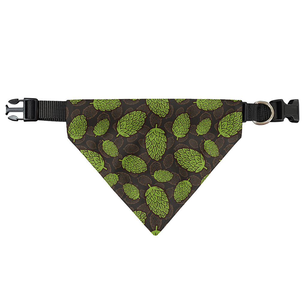 Cute Hop Cone Pattern Print Over The Collar Dog Bandana