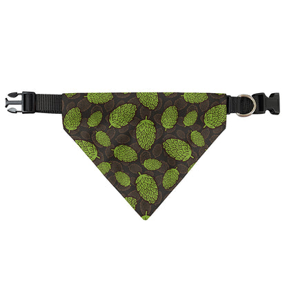 Cute Hop Cone Pattern Print Over The Collar Dog Bandana
