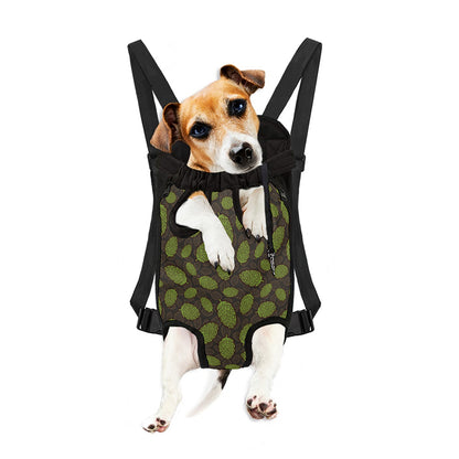 Cute Hop Cone Pattern Print Pet Carrier Backpack