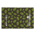 Cute Hop Cone Pattern Print Placemat