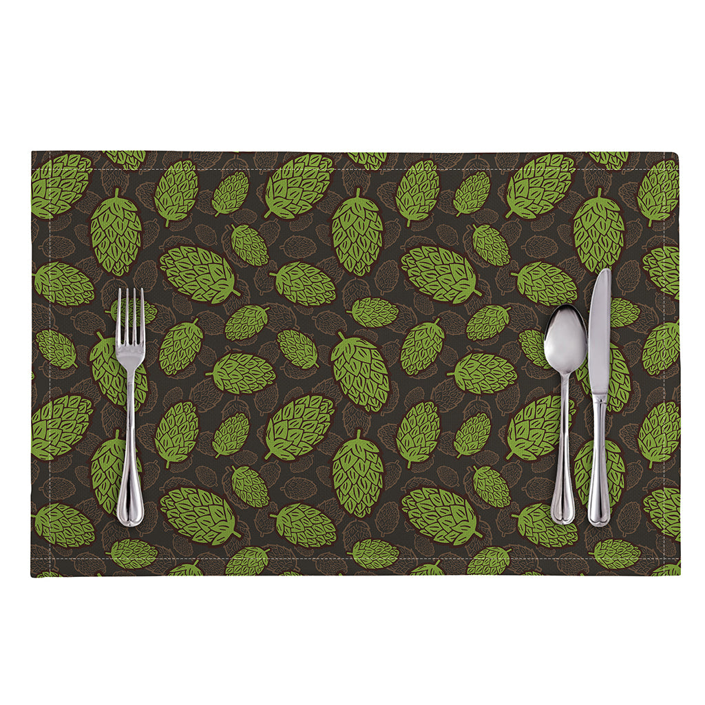 Cute Hop Cone Pattern Print Placemat