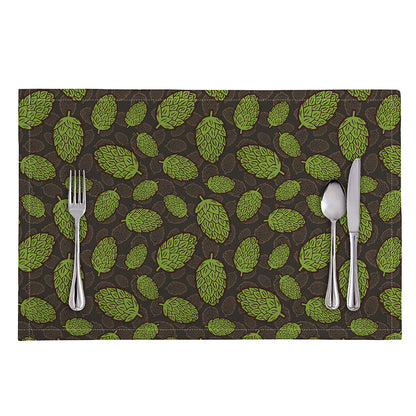 Cute Hop Cone Pattern Print Placemat