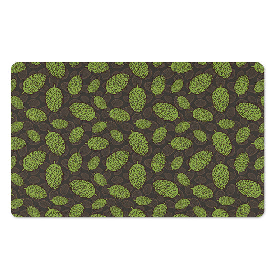 Cute Hop Cone Pattern Print Polyester Doormat