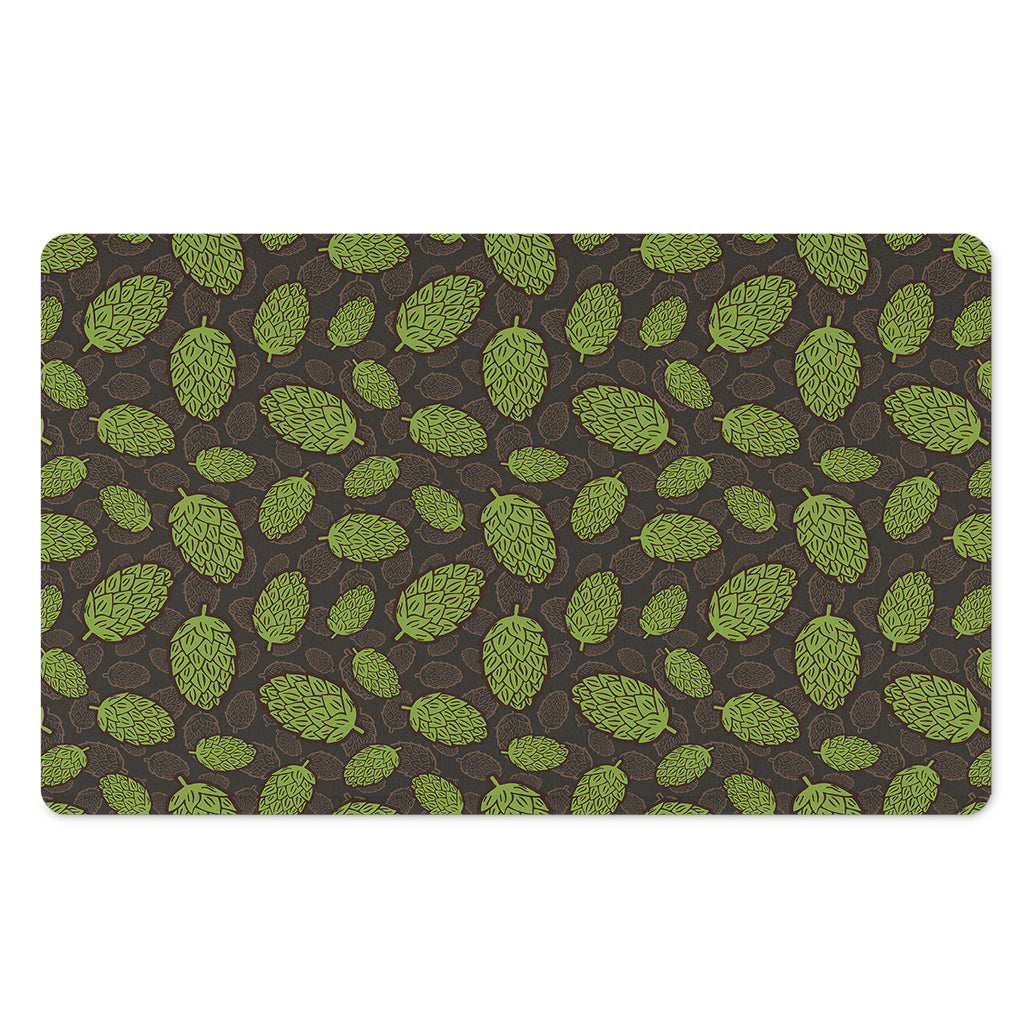 Cute Hop Cone Pattern Print Polyester Doormat