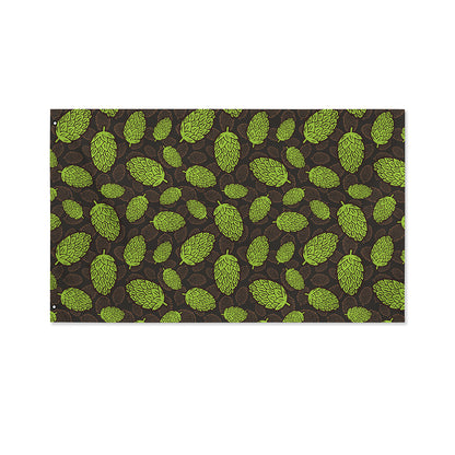 Cute Hop Cone Pattern Print Polyester Flag