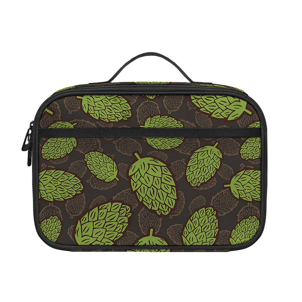Cute Hop Cone Pattern Print Portable Lunch Bag