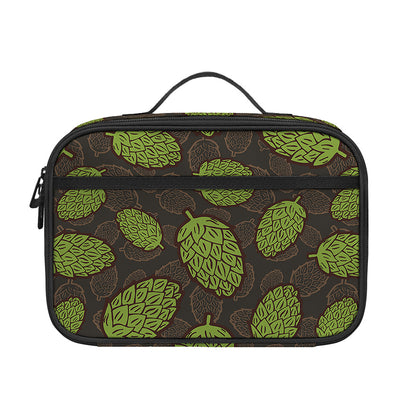Cute Hop Cone Pattern Print Portable Lunch Bag