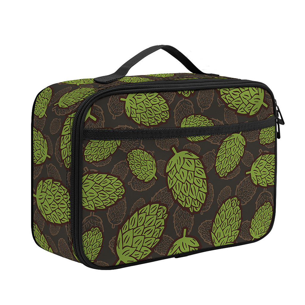 Cute Hop Cone Pattern Print Portable Lunch Bag