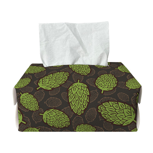 Cute Hop Cone Pattern Print Rectangle Tissue Box Cover