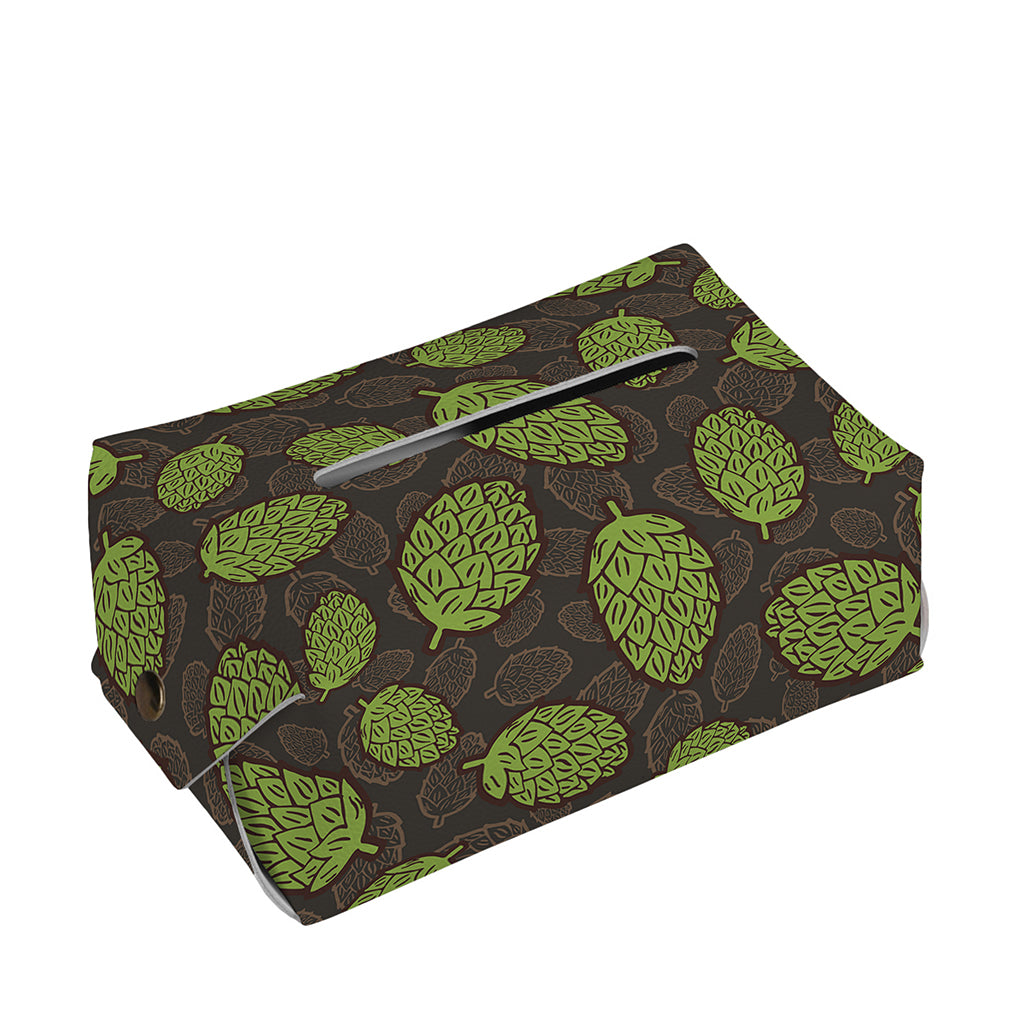 Cute Hop Cone Pattern Print Rectangle Tissue Box Cover