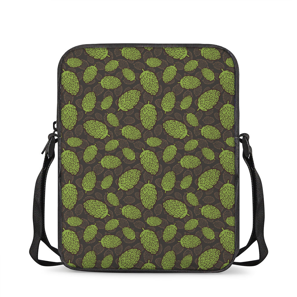 Cute Hop Cone Pattern Print Rectangular Crossbody Bag