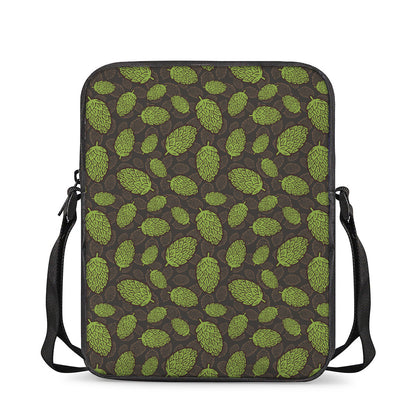 Cute Hop Cone Pattern Print Rectangular Crossbody Bag