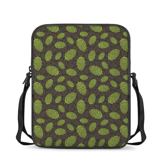 Cute Hop Cone Pattern Print Rectangular Crossbody Bag