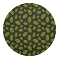 Cute Hop Cone Pattern Print Round Blanket