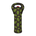 Cute Hop Cone Pattern Print Single Neoprene Wine Tote