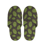 Cute Hop Cone Pattern Print Slippers