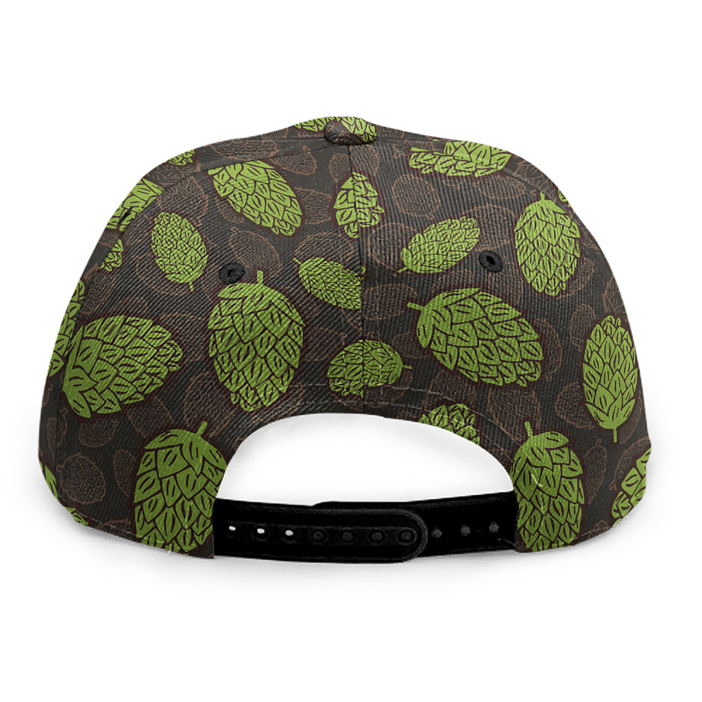 Cute Hop Cone Pattern Print Snapback Cap