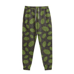 Cute Hop Cone Pattern Print Sweatpants