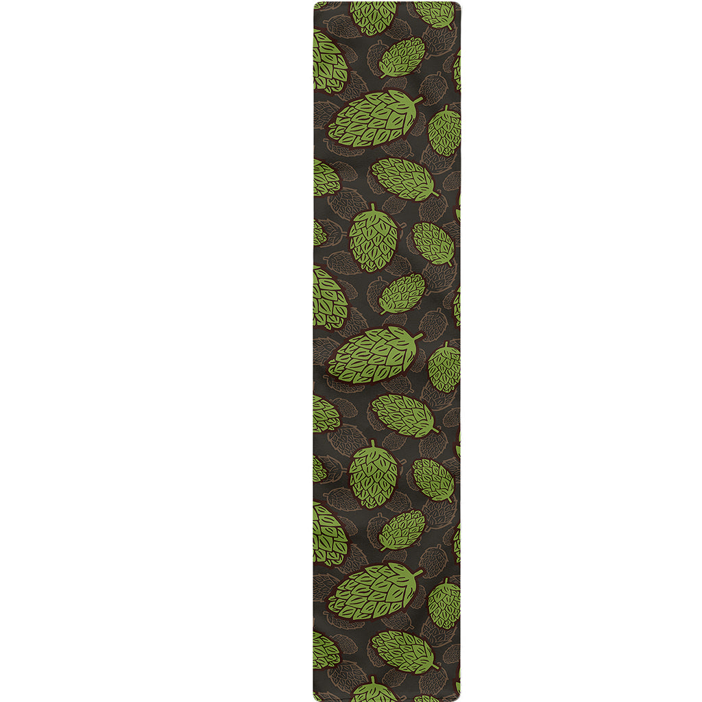 Cute Hop Cone Pattern Print Table Runner